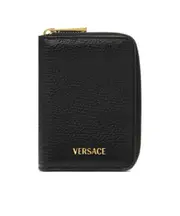 Versace Myth Logo-Lettering Zipped Wallet One size Black/Gold