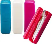 [4PCE] Swosh Toothbrush/Toothpaste Protective Case for Convenient Travel, Take Your Oral Care Anywhere