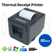 80mm Thermal Receipt Printer Commercial USB+Network Auto Printing Machine New AU