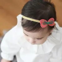 在飛比找Yahoo奇摩購物中心優惠-UNICO 韓版 兒童甜美系可愛蝴蝶結髮帶