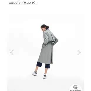 Lacoste 高質感綁帶風衣 近全新 大衣 長外套 strench coat 女裝防風外套質感