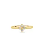 Roberto Coin 18K Yellow Gold Love in Verona Diamond Flower Ring