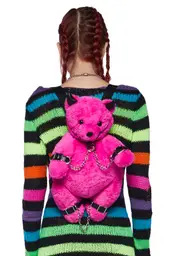 [Current Mood] Good To Be Bad Teddy Backpack - Pink