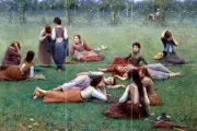Art Landscape Grass Lawn Mural Kitchen Ceramic Backsplash Bath Tile #2093