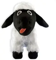 FGA MARKETPLACE Black Sheep Plush Toy with Squeaker