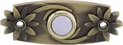 Cabilock Vintage Doorbell Switch Traditional Wired Doorbell Button Wall-Mounted Door Component