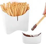 Reusable French Fries Box,Potato Chips Containers - Multipurpose Potato Chips Containers for Kids - Portable Potato Chip Box with Sauce Cup for Daily Life,
