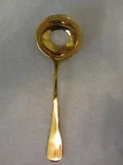 Solid Brass Egg Spoon