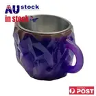 Imitation Mineral Crystal Coffee Cup Resin Coffee Mug Christmas Gifts (Purple)