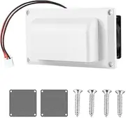 Ronyaoko Side Vent Fan,Ventilation Exhaust Fan,12V RV Side Air Vent Fan, Modified Accessories Extractor Fan, for Motorhome, Caravan, Trailer, Small space inside Ventilation (White)