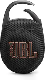 JBL Clip 5 Bluetooth Speaker with Carabiner, Black