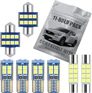 EBAIFUN 11-pc White LED Interior Light Kit Compatible with Mazda CX-5 2013 2014 2015 2016 2017 2018 2019 2020 2021 Map Dome Trunk Vanity Mirror License Plate Bulb Replacement Bright 6000K Package