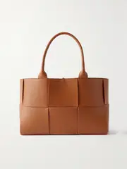 [Bottega Veneta] Bottega Veneta - Arco Small Intrecciato Leather Tote - Brown - One size One size Brown