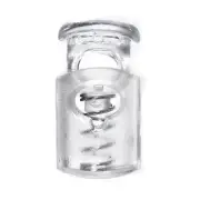 5mm Plastic Clear Cord Lock Cylinder Toggle Stopper