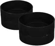MOTHNUR 4pcs Silicone Sleeve for Bottles Slip Cushion and Protective Boot for Oil Bottles Insulated Cups Mugs Temperature Retaining Silicone Mat Elegant Design for Kitchen Organization