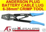 Battery Cable Lug Crimp Tool 6-38mm2 & Anderson Plugs