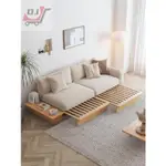 ⚡優質特惠🔥☂◆原木風沙發床折疊兩用日式伸縮北歐實木小戶型現代簡約客廳多功能