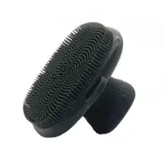 Catzon Silicone Facial Cleansing Brush Portable Face Wash Brush-Black