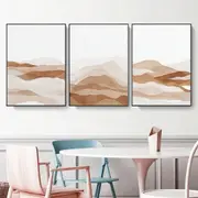 Beige Watercolor Art 3 sets Canvas Wall Art