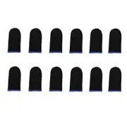 12Pcs Gaming Finger Sleeve Mobile Screen Game Controller Sweatproof Gloves