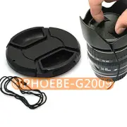 55mm Center Pinch Snap on Front Cap for Lens / Filters