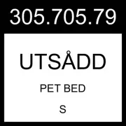 IKEA UTSADD UTSÅDD Pet Bed Light Gray S 305.705.79