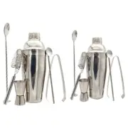 6 PCS Home Bartending Kit and Martini Cocktail Shaker Set for Drink Mixing Tools