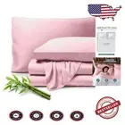 Silky Soft 100% Bamboo Split Head Flex King Sheets - Easy Care & Breathable