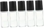 ASAKKURA Travel-sized Glass Roller Bottles Essential Oil Shampoo Toiletry Perfume Storage Bottles