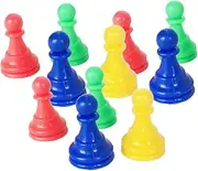 KICHOUSE Complete Chess Set Accessories Pcs Plastic Checker Pieces Great for Boys and Girls Learning Chess Board Game Supplies