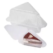 Set of 50 Pcs Cake Slice Container Cheesecake Pie Containers Pies Holder