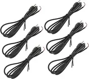 KONTONTY 6pcs Audio Video to Bare Wire Cord High Speed Data Cable Flexible PVC Easy Installation for Home Entertainment