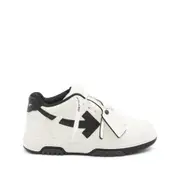 [Off-white] Off-white Out Of Office Arrow-logo Leather Sneakers 45 IT WHITE