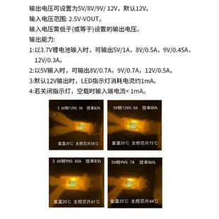 【雷爾森】3.7V轉12V 迷你DC-DC升壓模組 支持5V/8V/9V/12V輸出 鋰電池升壓