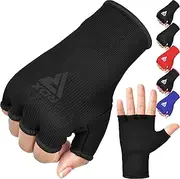 RDX Boxing Hand Wraps Inner Gloves for Punching - Half Finger Elasticated Bandages Under Mitts Fist Protection - Great for MMA,Kickboxing, Martial Arts Training & Combat Sports