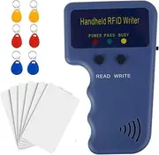 Handheld RFID Handheld Copier,125KHz Access Control Cards Duplicator,ID Card Duplicator with with 6 ID Cards and Tags for School, Office