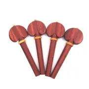 4/4 Cello Pegs Rose Wood Rosewood Peg Boxwood Collar fit Full Size Adult Wooden