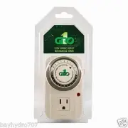 GROW1 120v Analog Timer Single Outlet 24 Hour Grounded Lamp Grow light Quality
