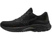 Mizuno Wave Rider 26 SSW Womens Running Shoes – Black/Ultimate Gray – Smooth Stretch Woven – Enerzy Foam – Cushioned & Stable US 7