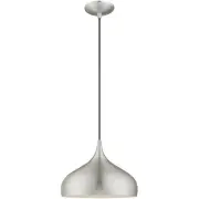 Livex Lighting 41172-66 Allison Mini Pendant Brushed Aluminum