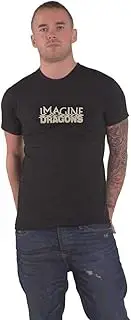 [Rock Off officially licensed products] Imagine Dragons T Shirt Magic Band Logo Official Unisex Black