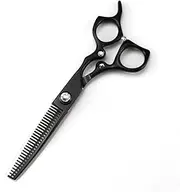 Professional Hair Cutting Shears, 6 Inch Professional Japan 440c Steel Upscale Gem Black Cut Haircut Thinning Barber Cutting Shears Hairdressing Scissors