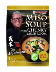 Gourmet Vegetarian Miso Soup with Mushrooms - 12 Convenient Packs of 1.24 Ounce