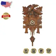 Kuckulino Black Forest Cuckoo Clock - Quartz Movement with 12 Melodies