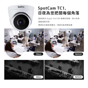 SpotCam PoE 四路攝影機 高清 防水 免主機 紅外線 2K 網路攝影機 監視器 無線 ipcam 槍型 球型