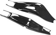 Brilluxa Rear Fork Rocker Arm Cover, Compatible with MT‑07 2013‑2016, Carbon Fiber Swingarm Protector, Motorcycle Suspension Guard, 2pcs Replacement