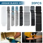 20x Jig Saw Jigsaw Blades Set Kit Metal Wood Assorted Blades T-Shank for og