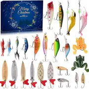 2024 Advent Calendar For Anglers: 24 Day Surprise Box Of Fishing Lures For Men, Teens, Dads, Friends