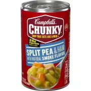 (8 Pack) Campbell's Chunky Split Pea & Ham Soup with Smoke Flavor, 19 Ounce