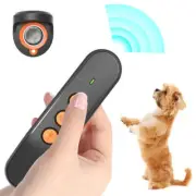 Compact Ultrasonic Dog Training Remote - Handheld Anti-Bark Device with LED and
